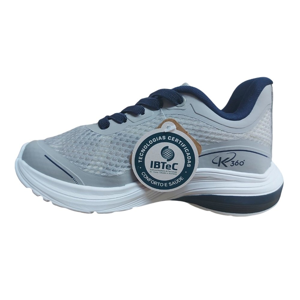 Kidy Tenis K360 Super Leve Cinza Cinza 2