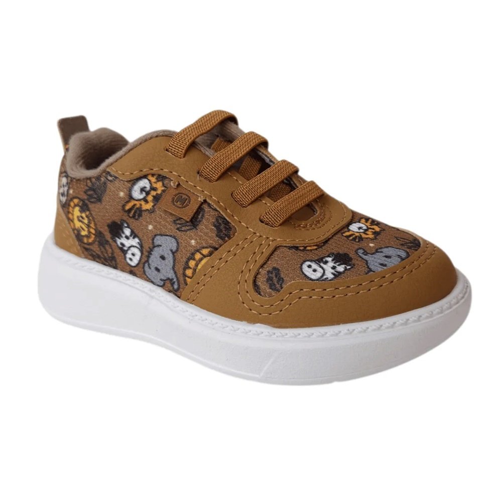 Molekinho Tenis Tec Animais Caramelo