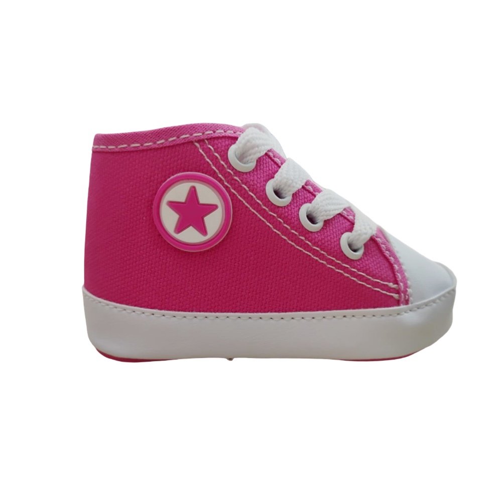 Estrelinha Baby Tenis Star Baby Cano Medio Pink
