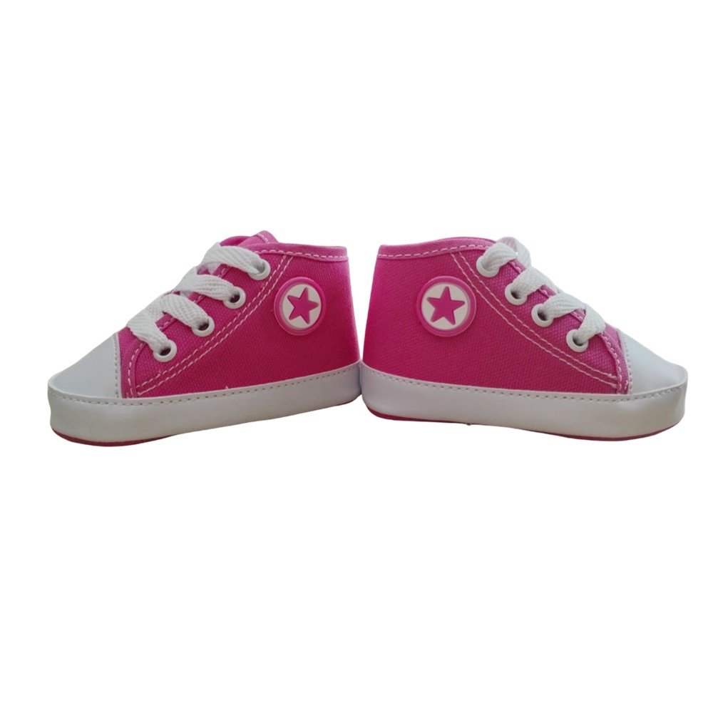 Estrelinha Baby Tenis Star Baby Cano Medio Pink Rosa 2