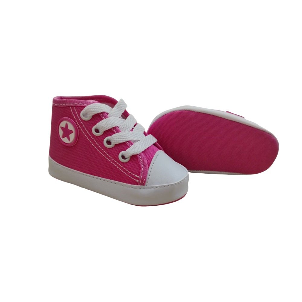 Estrelinha Baby Tenis Star Baby Cano Medio Pink Rosa 3
