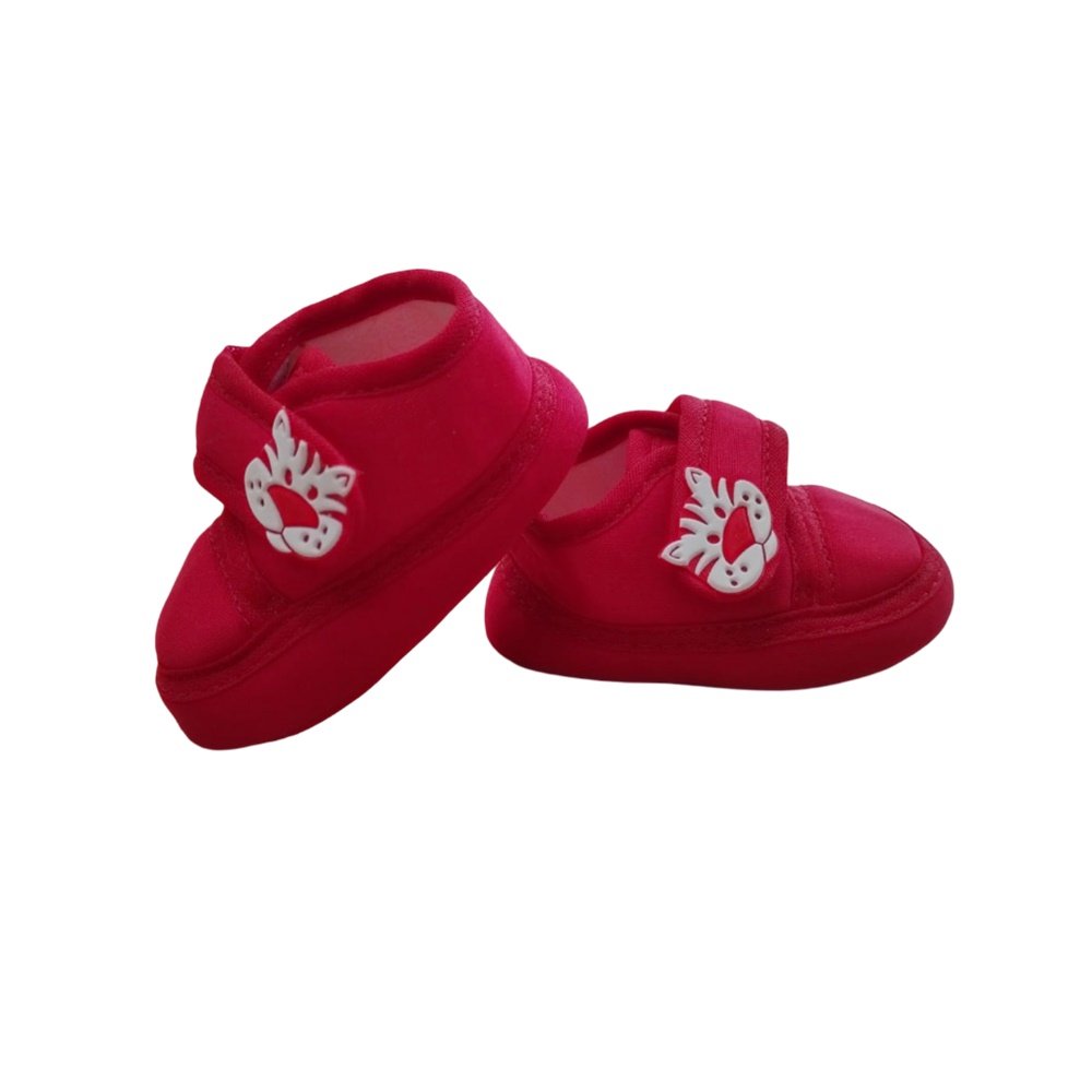 Estrelinha Baby Tenis Tecido Aplique Gatinho Vermelho Vermelho 4