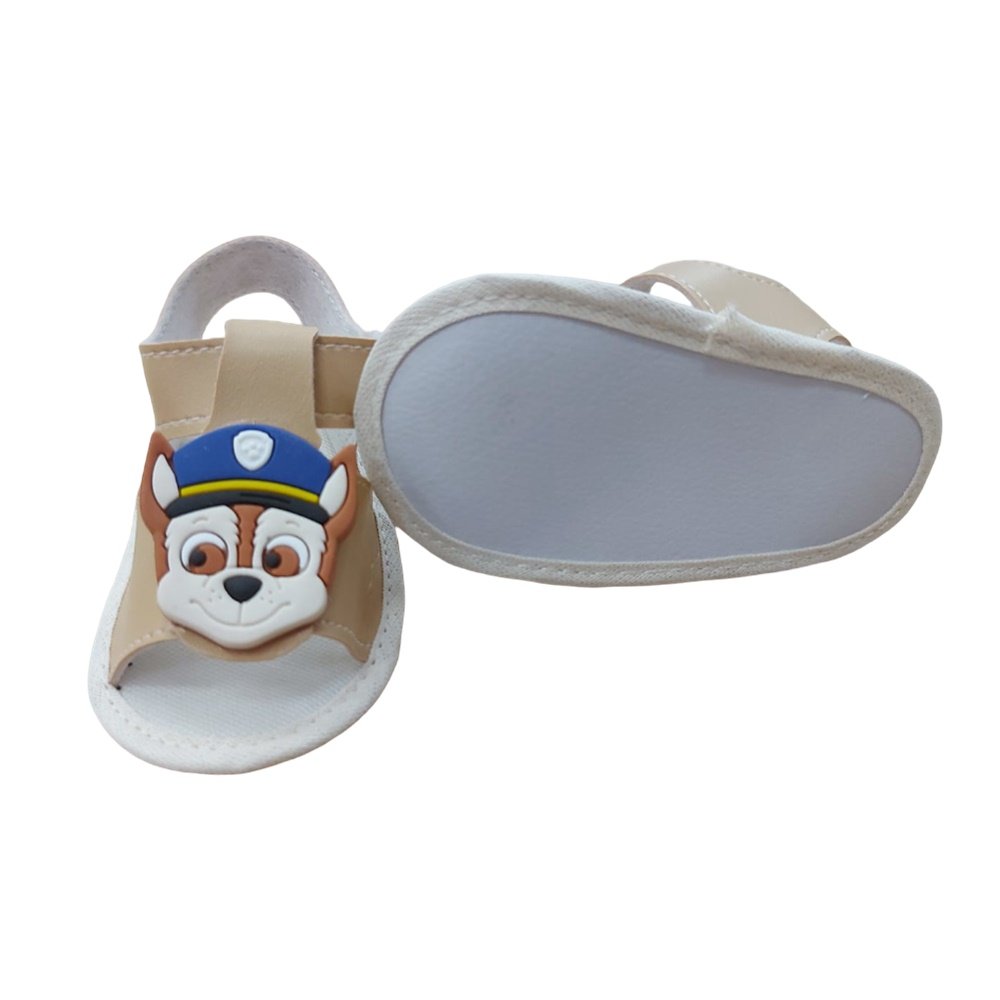 Estrelinha Baby Sandalia Baby Patrulha Canina Bege Bege 4