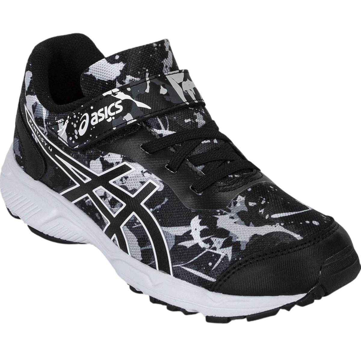 Tênis Infantil Menino Casual Dia a Dia Escola Passeio Jogging Conforto Asics Fantasy 4 Preto 3
