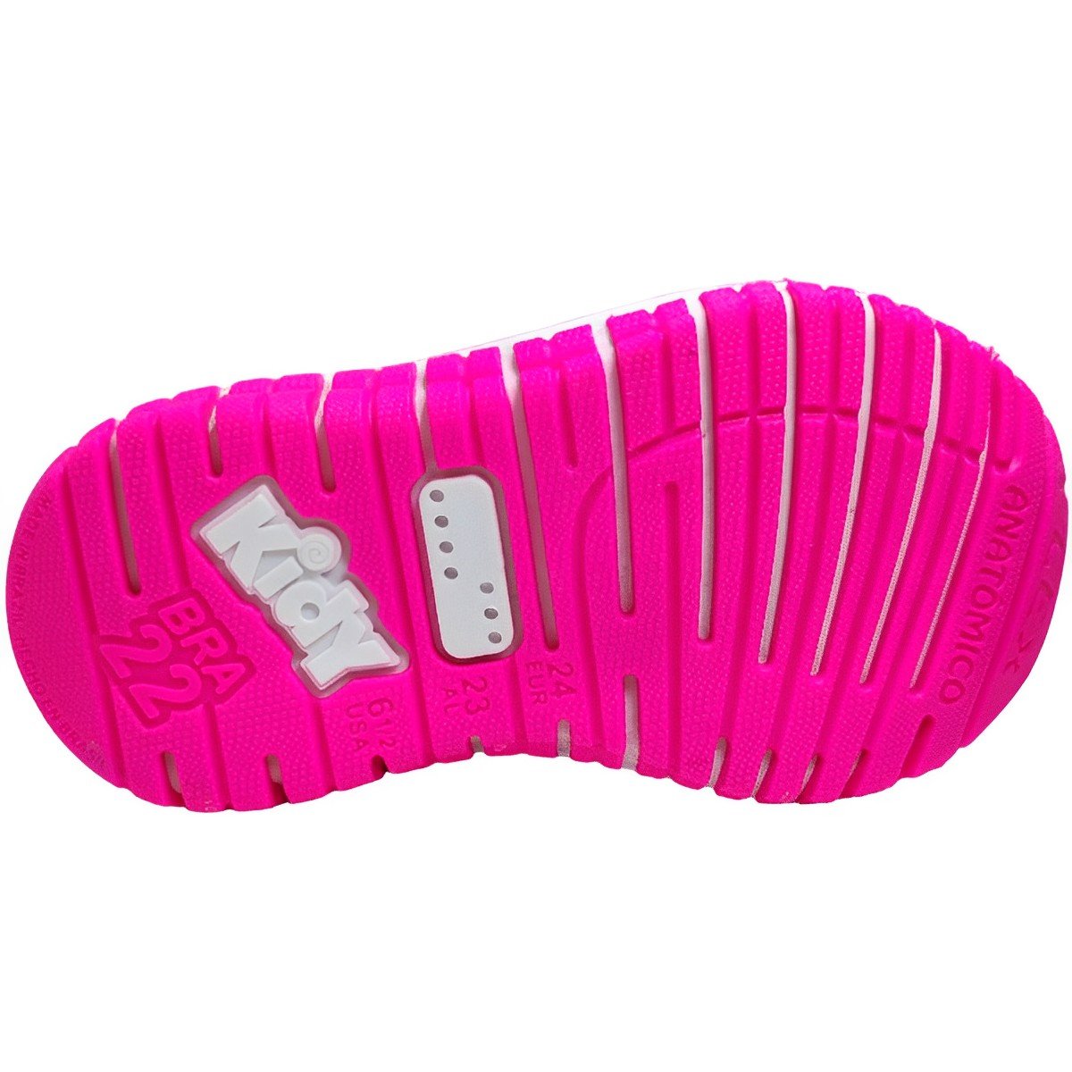 Tênis Infantil Menina Jogging Running Calce Fácil Flex Tech Kidy 164-1308 Preto 6