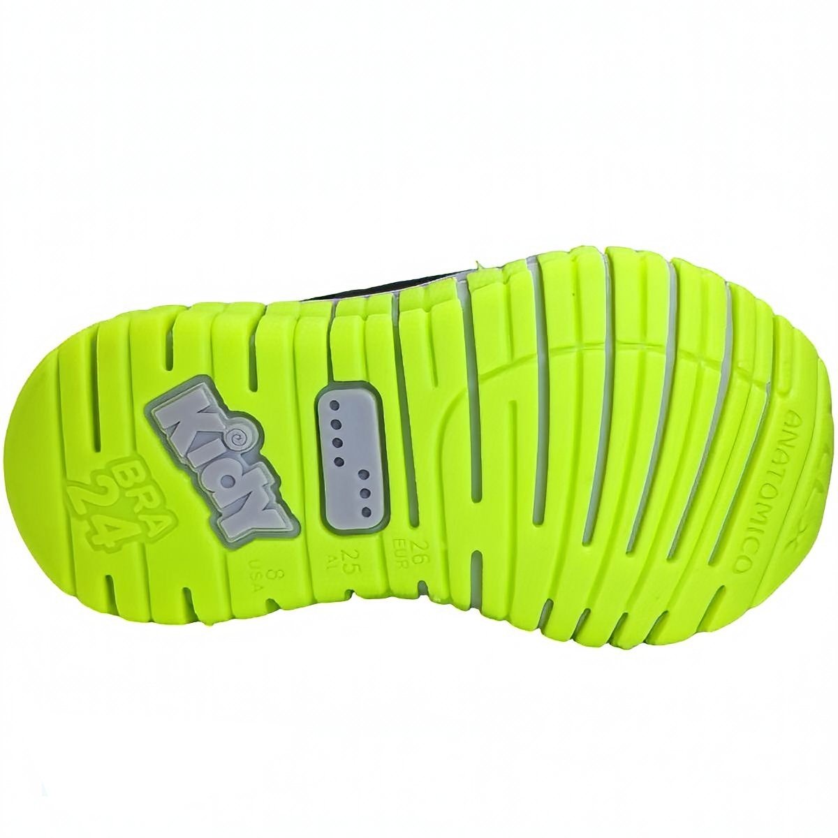 Tênis Infantil Menino Jogging Running Flex Tech Calce Fácil Kidy 164-0308 Preto 6