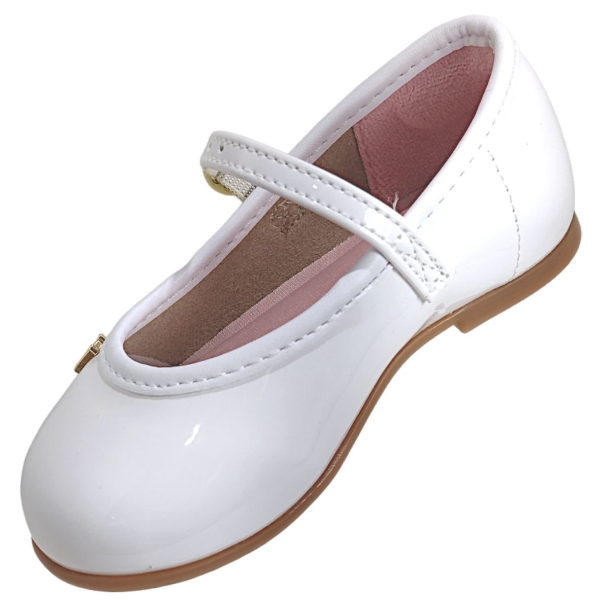 Sapatilha Infantil Casual Menina Dia a Dia Molekinha 2106.1041 Branco 5