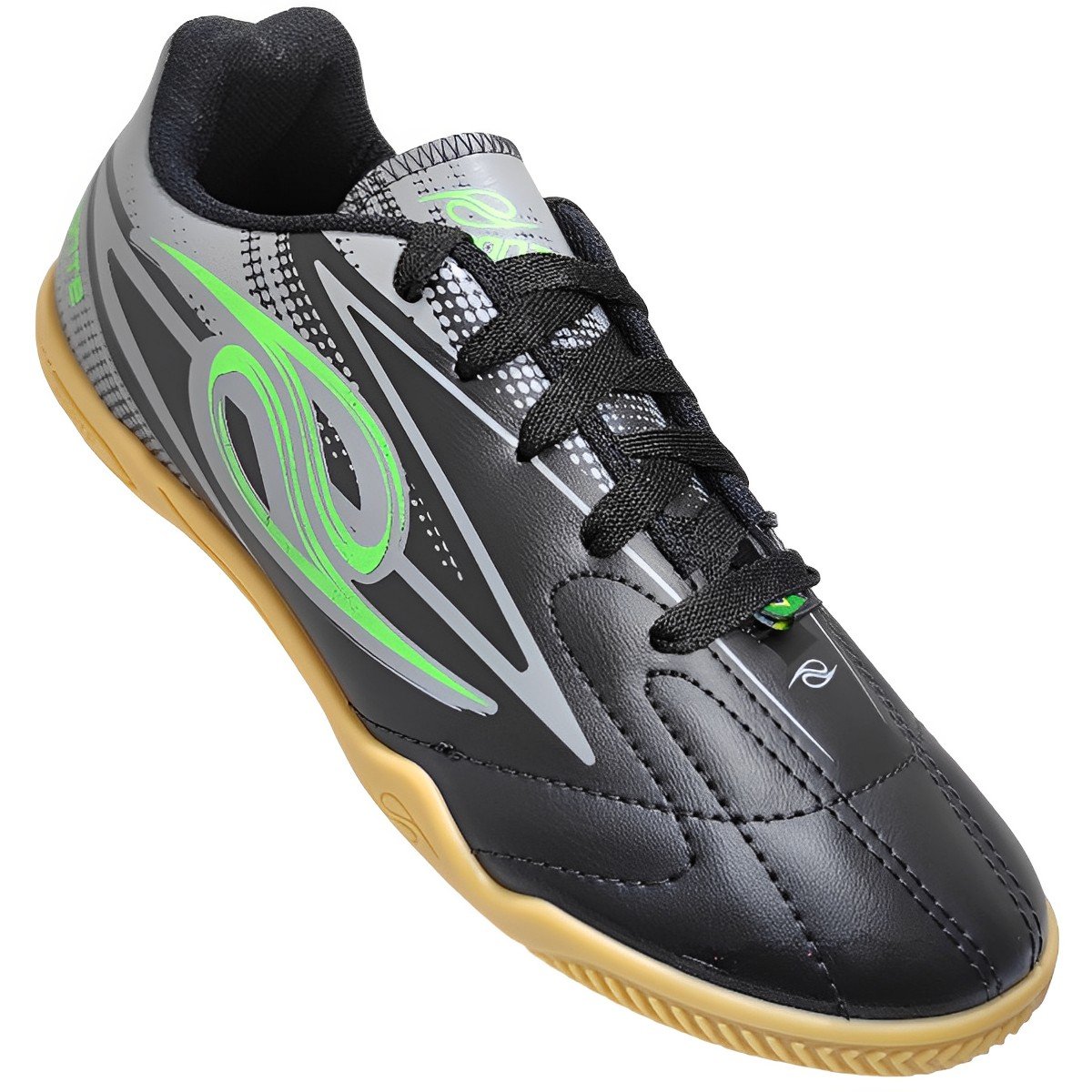 Chuteira Infantil Menino Futebol Salão Futsal Treino Jogo Dalponte Storm Preto 3