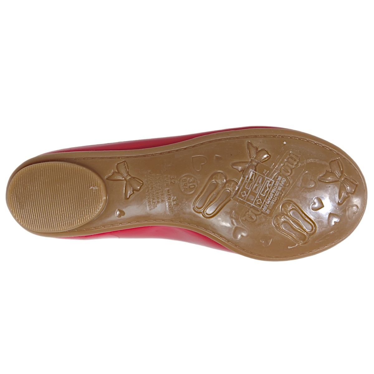Sapatilha Casual Infantil Menina Verniz Laço Dia a Dia Molekinha 2083.1006 Vermelho 6