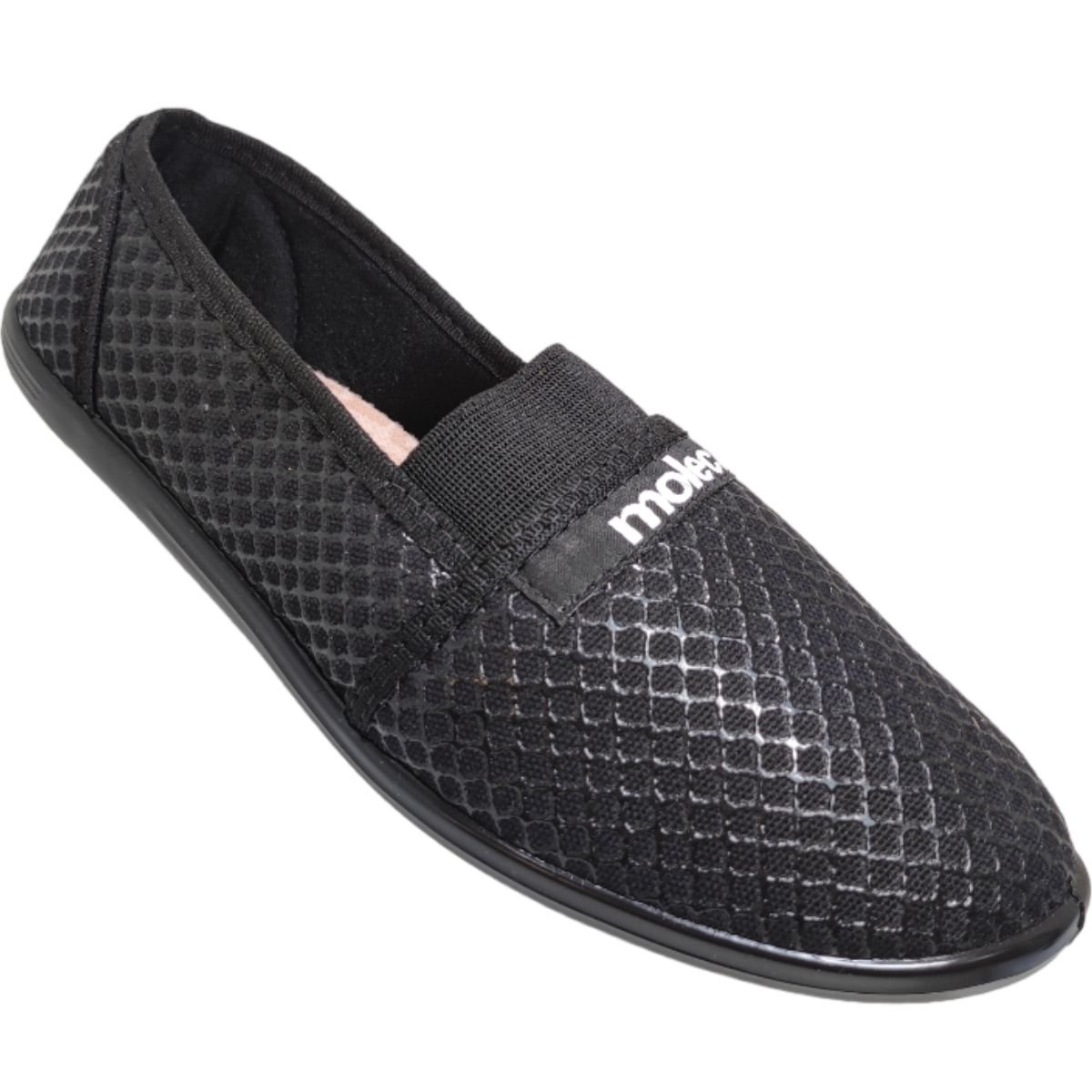 Sapato Feminino Alpargatas Básica Casual Dia a Dia Ultra Conforto Calce Fácil Moleca 520.59 Preto 3