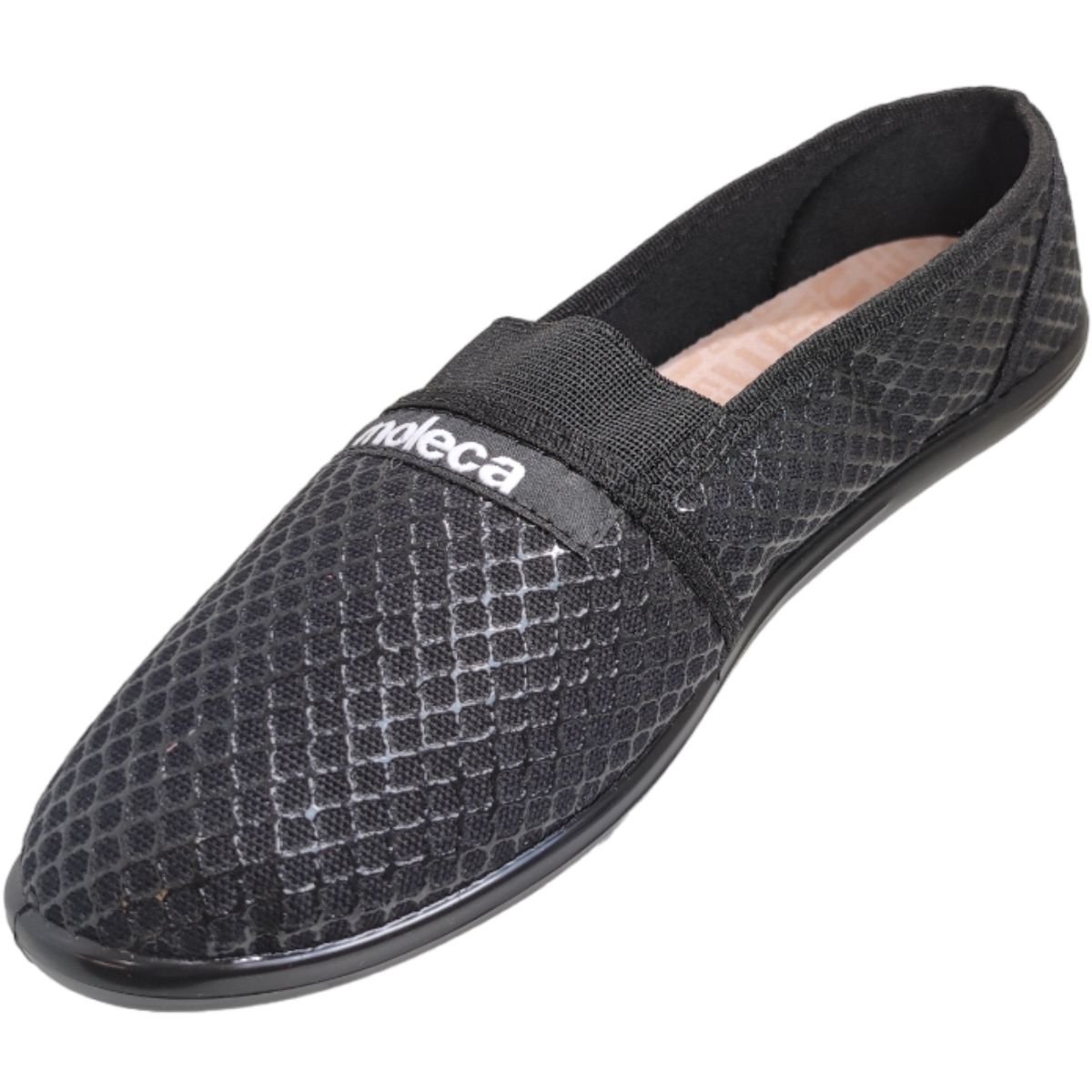 Sapato Feminino Alpargatas Básica Casual Dia a Dia Ultra Conforto Calce Fácil Moleca 520.59 Preto 4