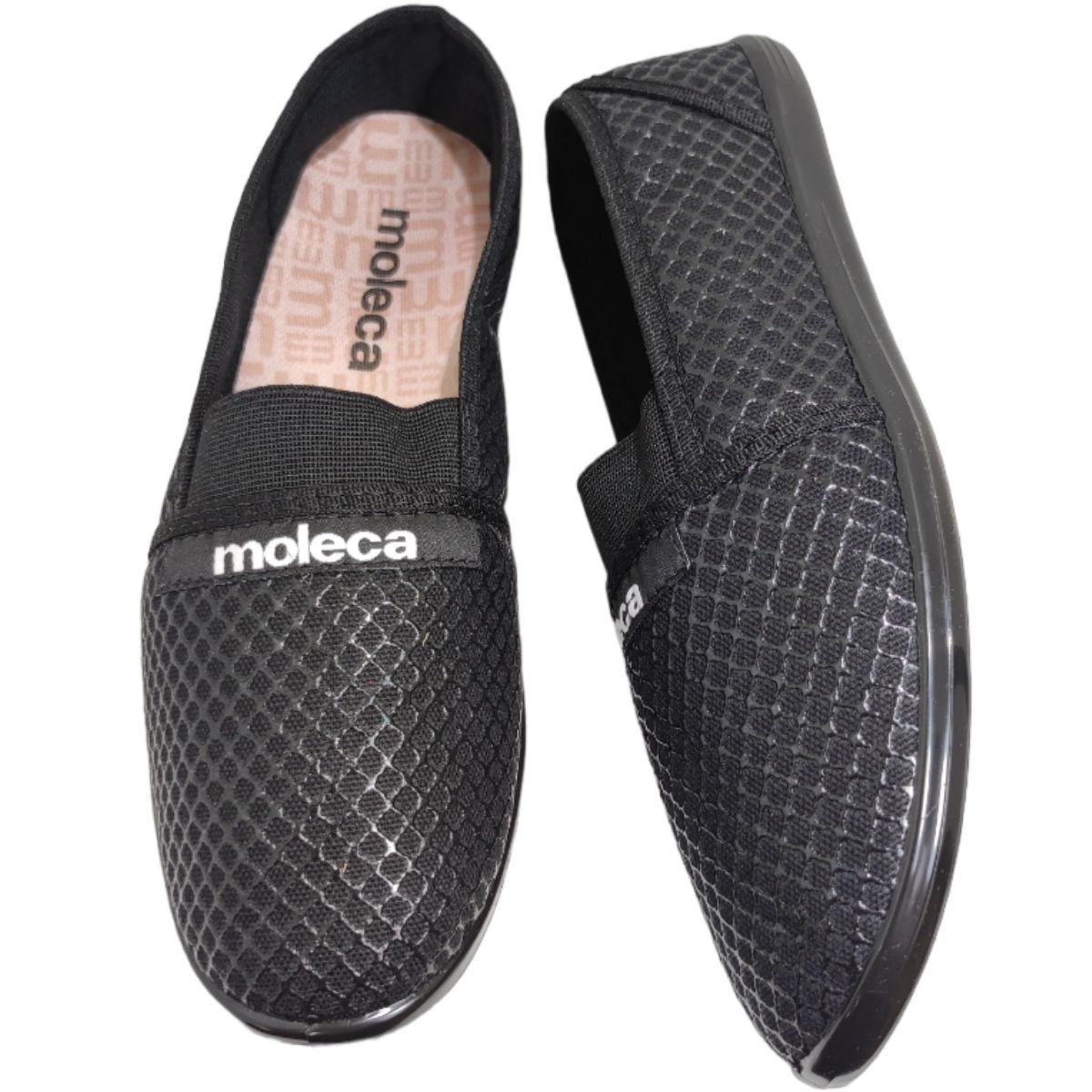 Sapato Feminino Alpargatas Básica Casual Dia a Dia Ultra Conforto Calce Fácil Moleca 520.59 Preto 5
