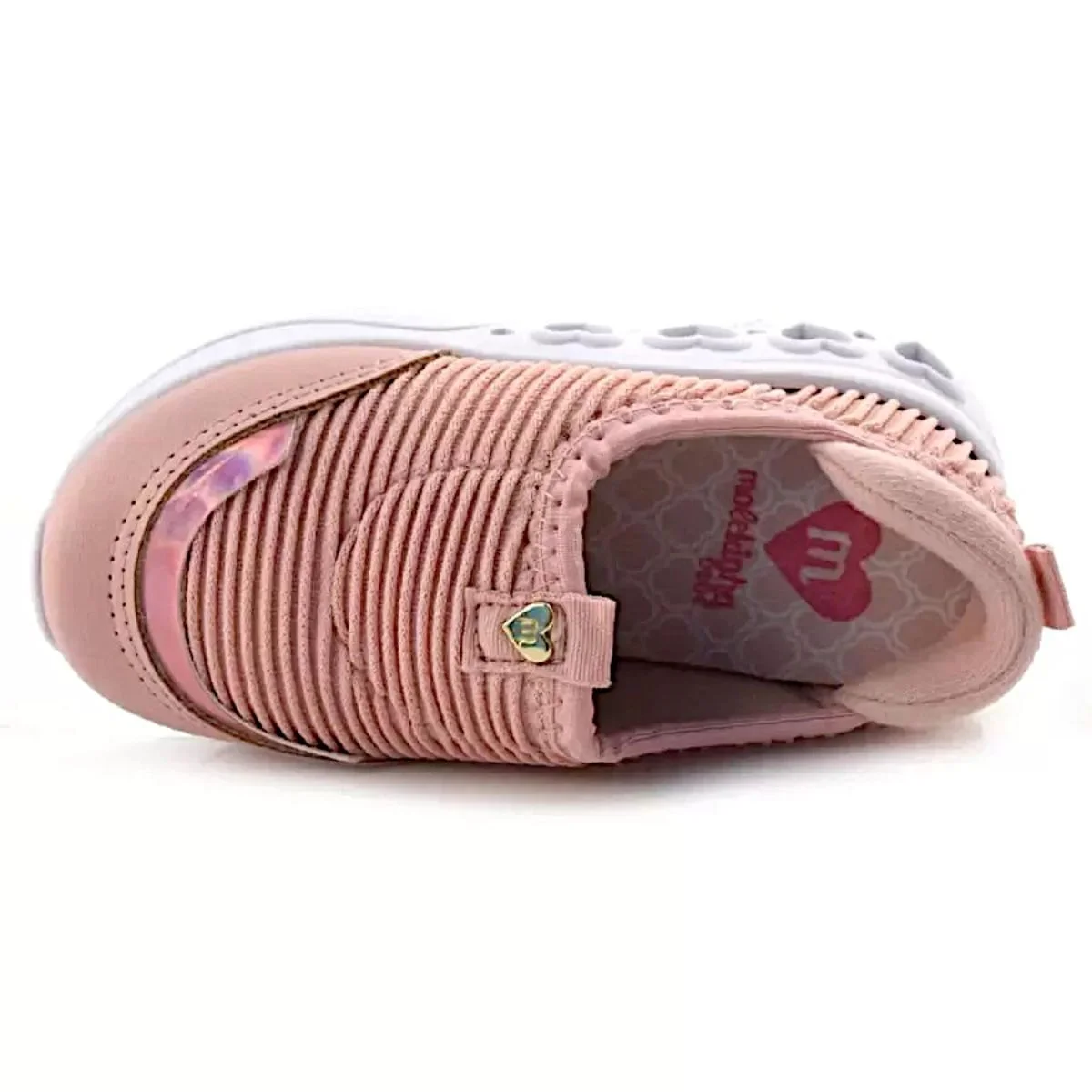 Tênis Infantil Menina Luz Led Casual Dia a Dia Molekinha 2720.109 Rosa 5