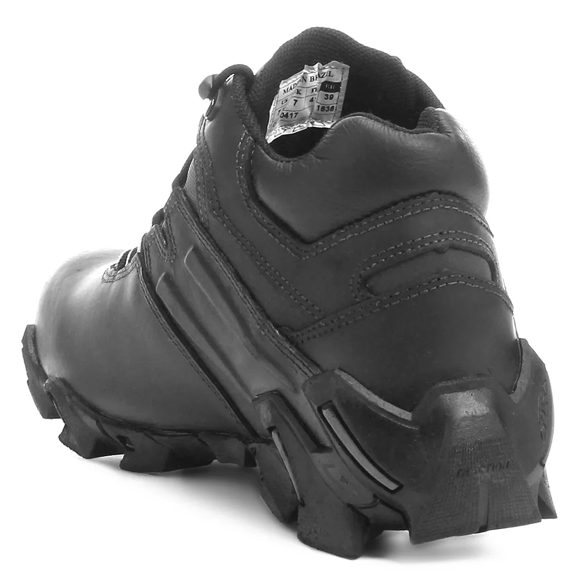 Coturno Masculino Adventure em Couro Trilha Dia a Dia Trabalho Bull Terrier Axis Preto 2