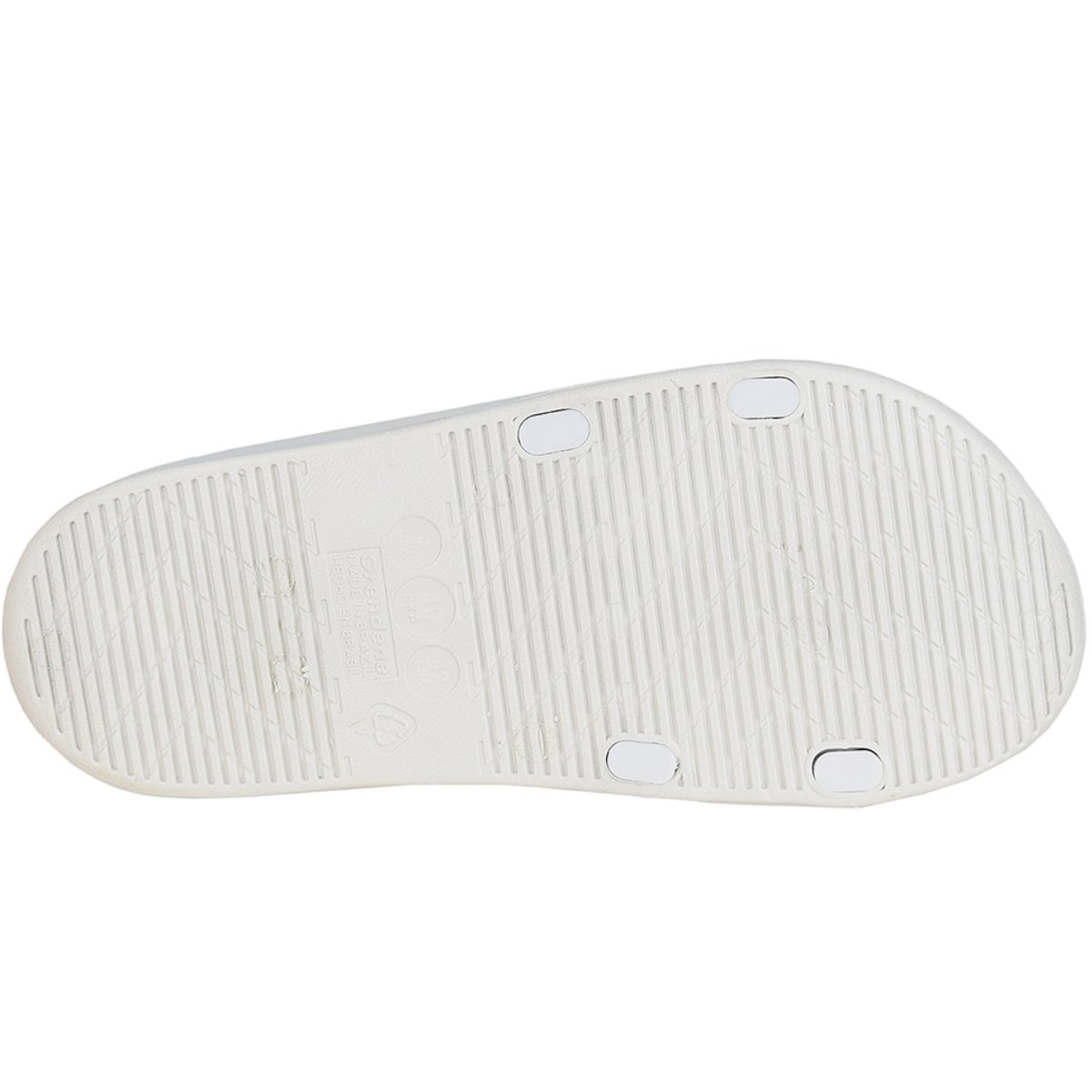 Chinelo Slide Masculino Borracha Rider 11578 Branco 5