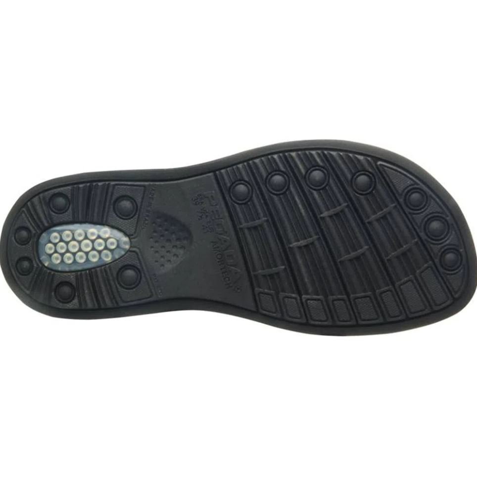 Chinelo Dedo Casual Masculino em Couro Conforto Pegada 131281 Preto 4