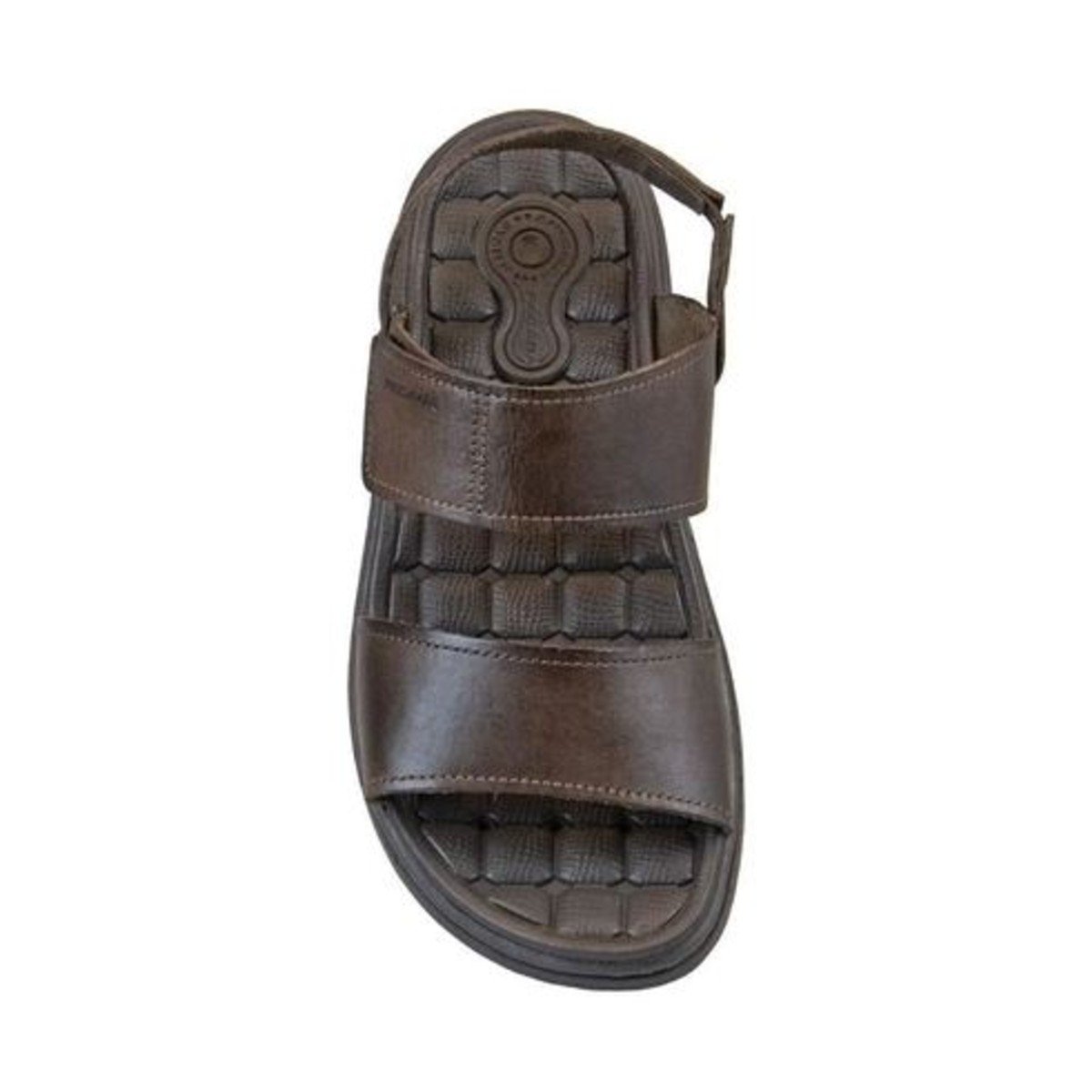 Sandália Masculina Papete Casual Dia a Dia Passeio em Couro Amortech Ultra Conforto Pegada 131286 Marrom 2