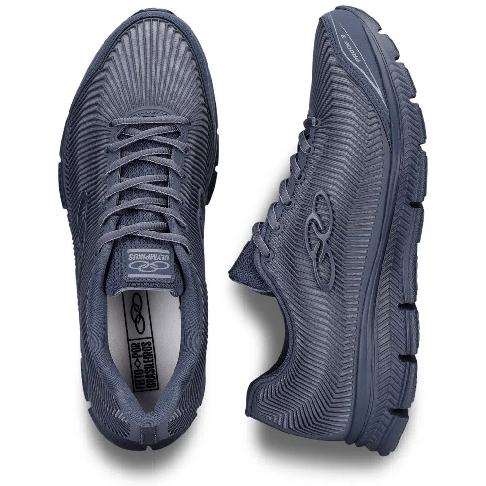 Tênis Esportivo Masculino Caminhada Corrida Running Olympikus Proof 3 Azul 3