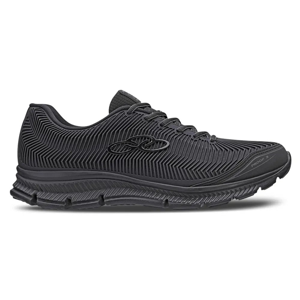 Tênis Masculino Esportivo Dia a Dia Corrida Caminhada Running Academia Treino Passeio Conforto Olympikus Proof 3 Preto 1
