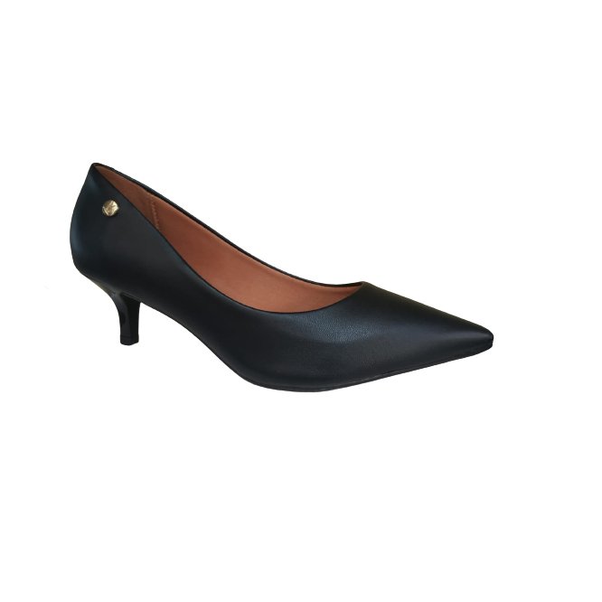 Sapato Scarpin Feminino Casual Social Bico Fino Salto Baixo