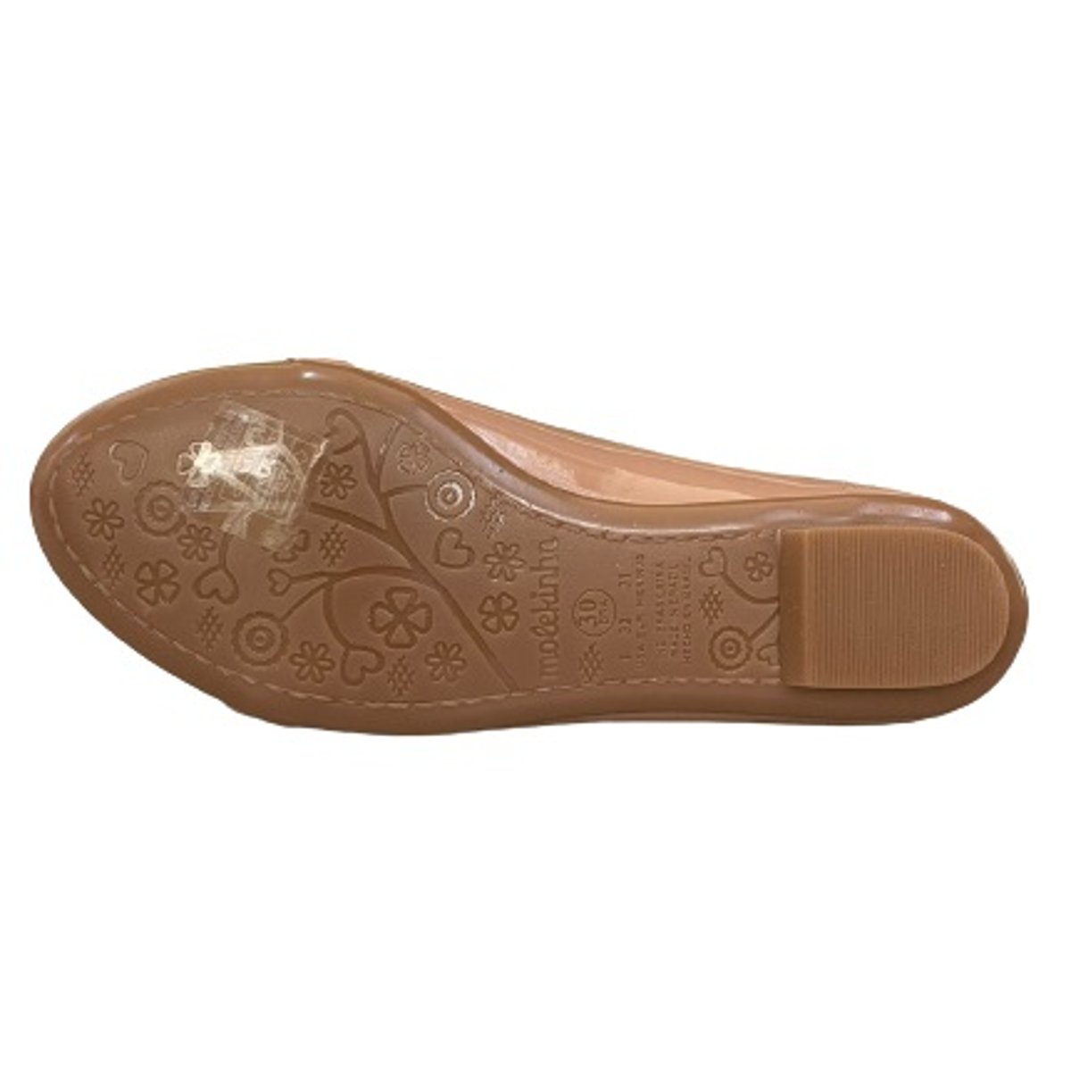 Sapatilha Infantil Menina Dia a Dia Escola Passeio em Verniz Com Lacinho Molekinha 2052.1503 Bege 4