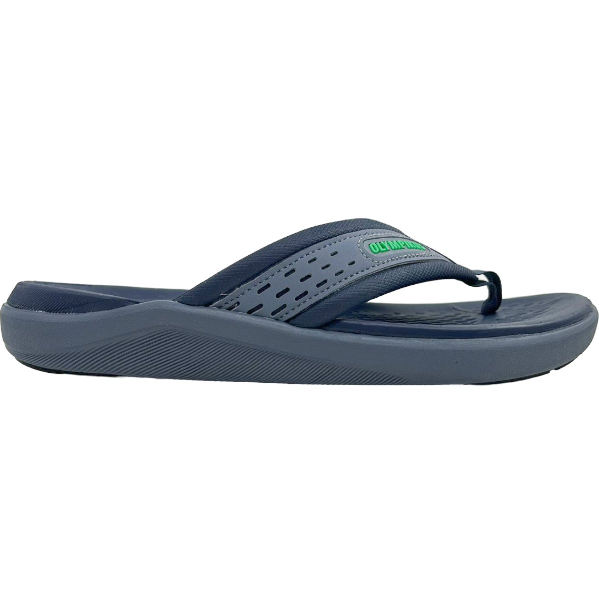 Chinelo Dedo Masculino Casual Clássico Dia a Dia Passeio Ultra Conforto Gripper Olympikus 921 Azul 2
