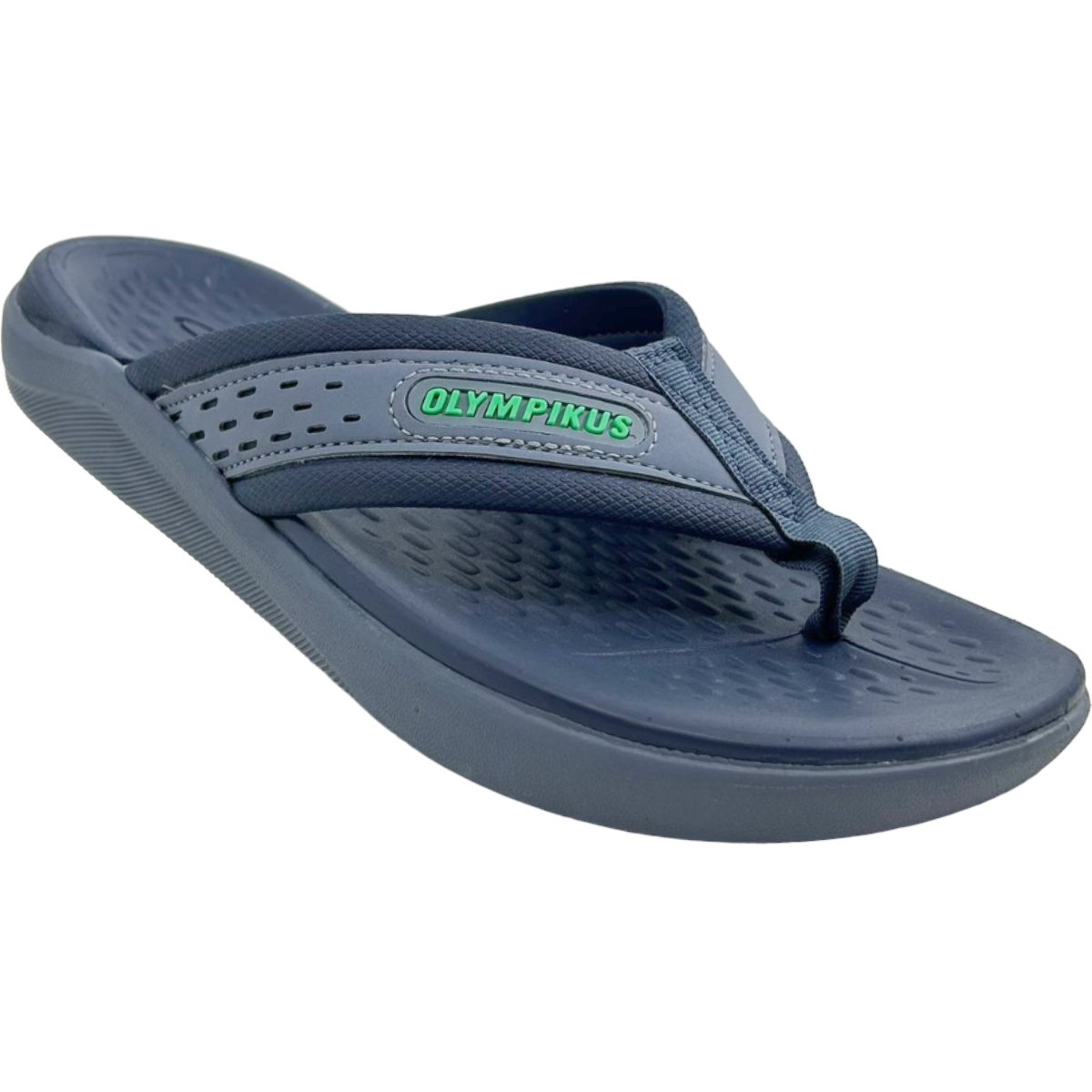 Chinelo Dedo Masculino Casual Clássico Dia a Dia Passeio Ultra Conforto Gripper Olympikus 921 Azul 4