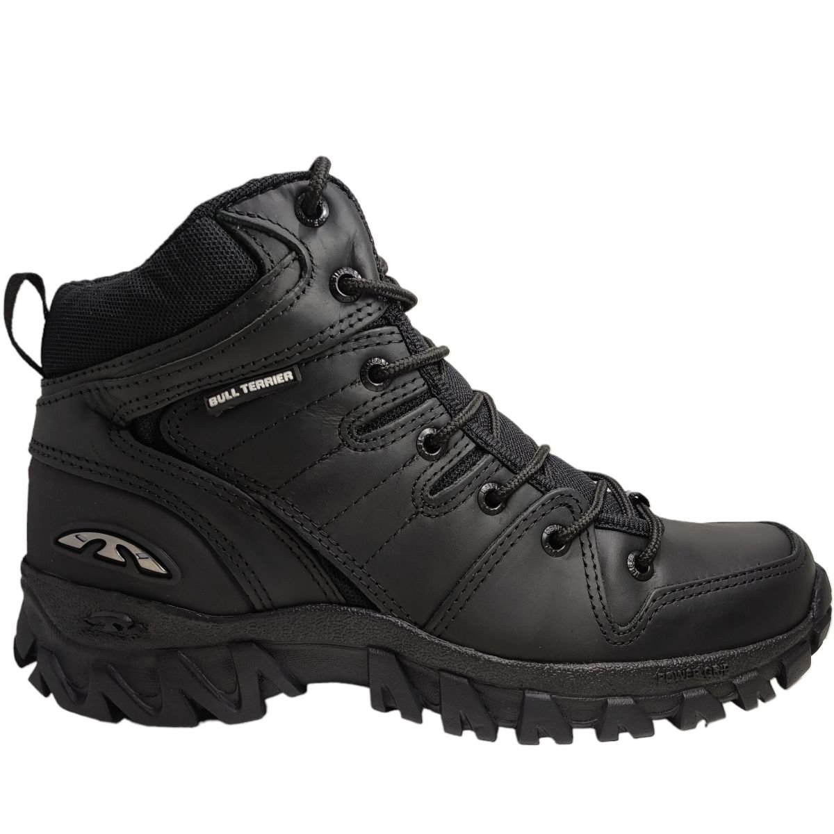 Coturno Masculino Adventure Tratorado Acampamento Trilha Trabalho Bull Terrier Swat Preto 1