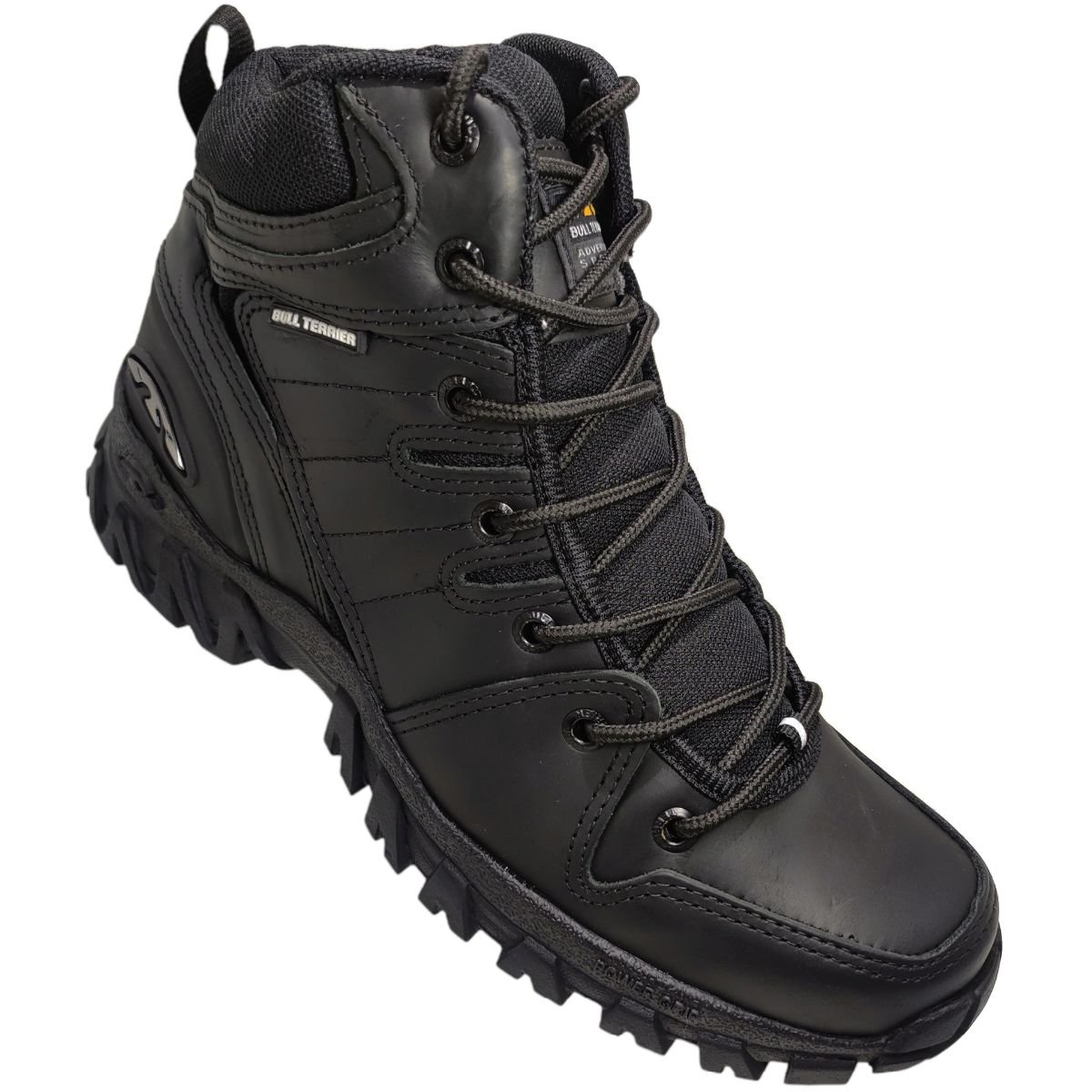 Coturno Masculino Adventure Tratorado Acampamento Trilha Trabalho Bull Terrier Swat Preto 3