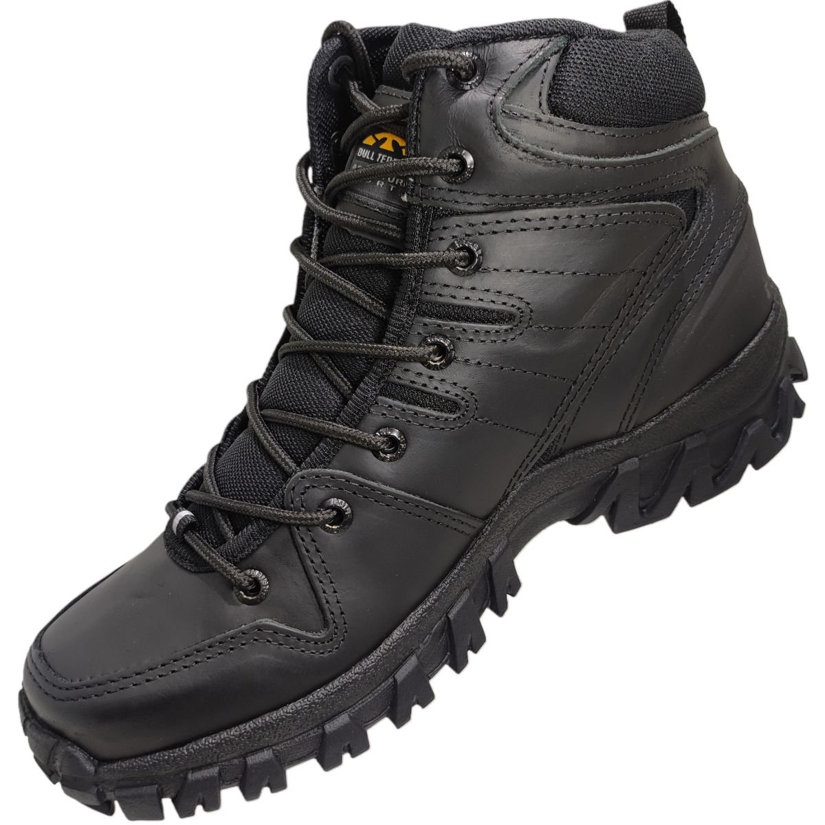 Coturno Masculino Adventure Tratorado Acampamento Trilha Trabalho Bull Terrier Swat Preto 4