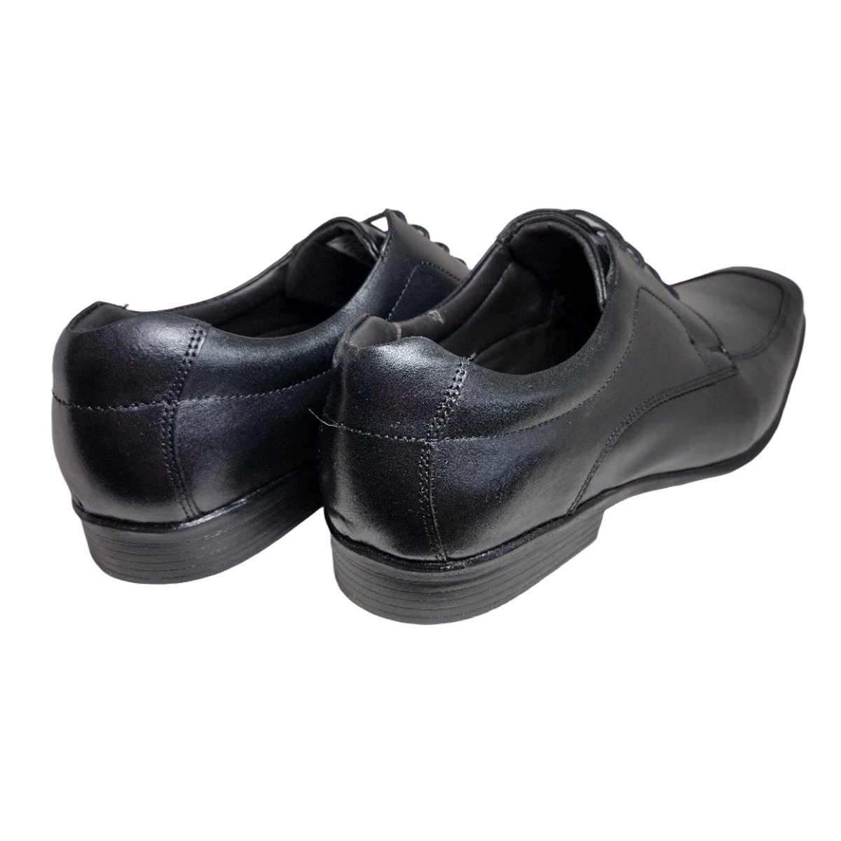 Sapato Social Masculino Clássico Bico Quadrado em Couro Fechamento em Cadarço Rafarillo 45004 Preto 3