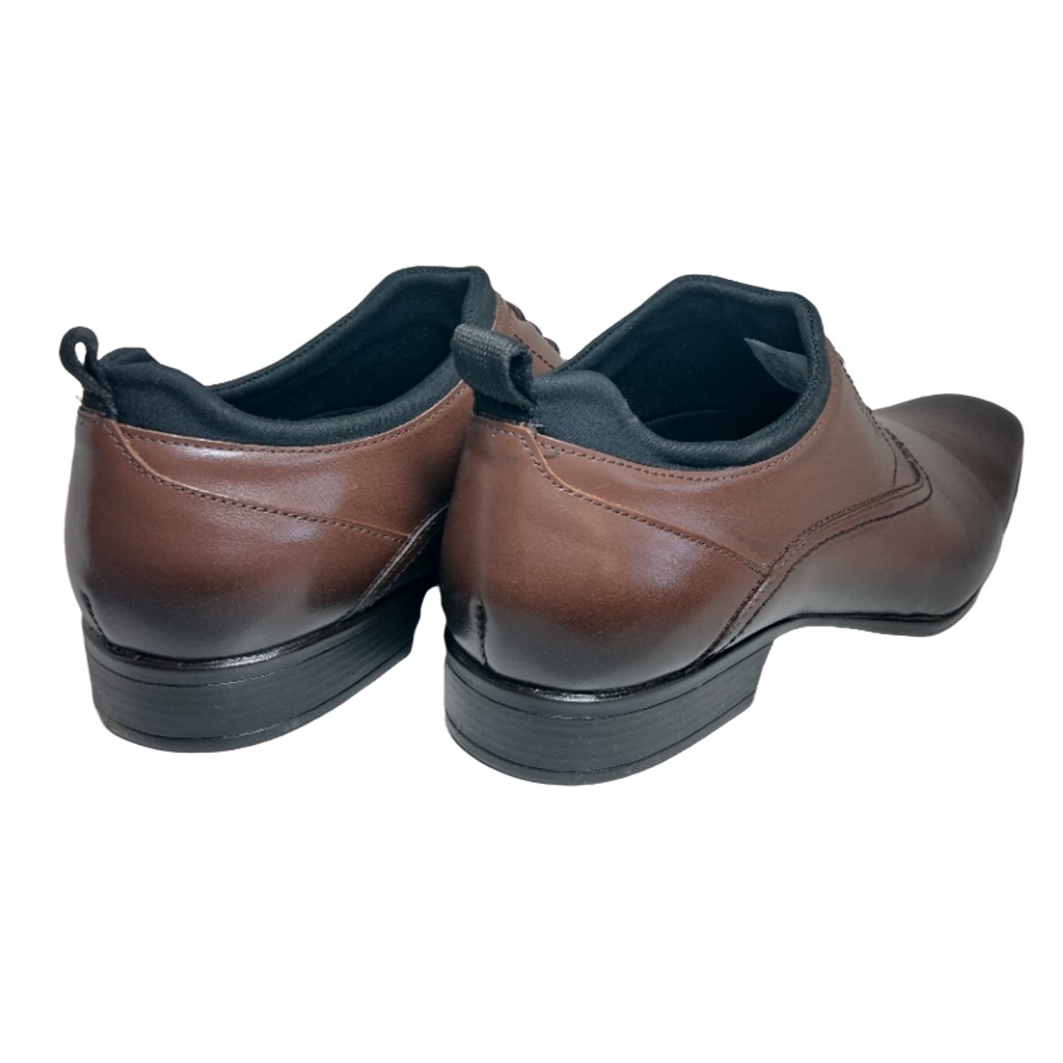 Sapato Social Masculino Clássico Bico Quadrado Cadarço Elástico Rafarillo 79425 Marrom 3