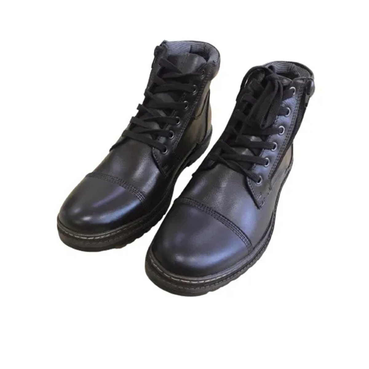 Coturno Masculino Casual Couro Com Zíper Mega Boots 1000 Marrom 3