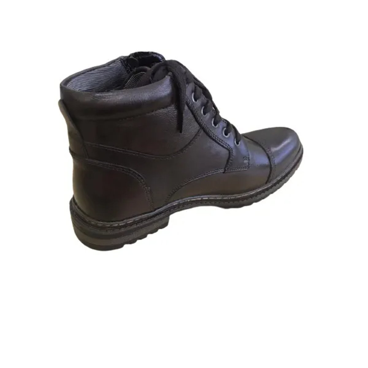 Coturno Masculino Casual Couro Com Zíper Mega Boots 1000 Marrom 4