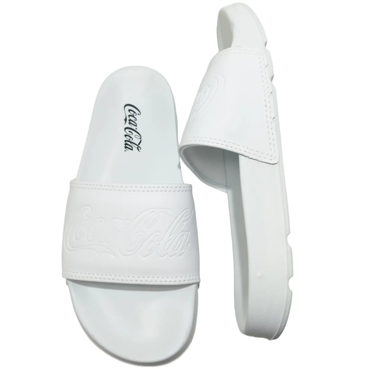 Chinelo Masculino Casual Slide Gaspea Groove Coca Cola Cc3871 Branco 6
