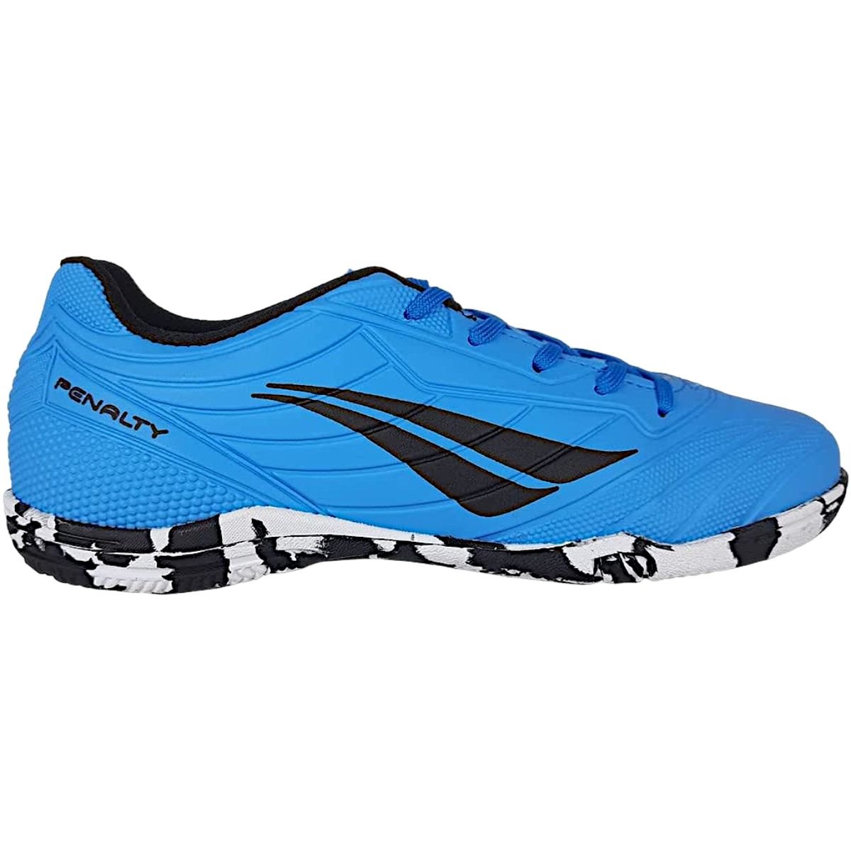 Chuteira Infantil Juvenil Menino Futebol Salão Futsal Quadra Jogo Treino Penalty Matis Kids Xxi Azul 1