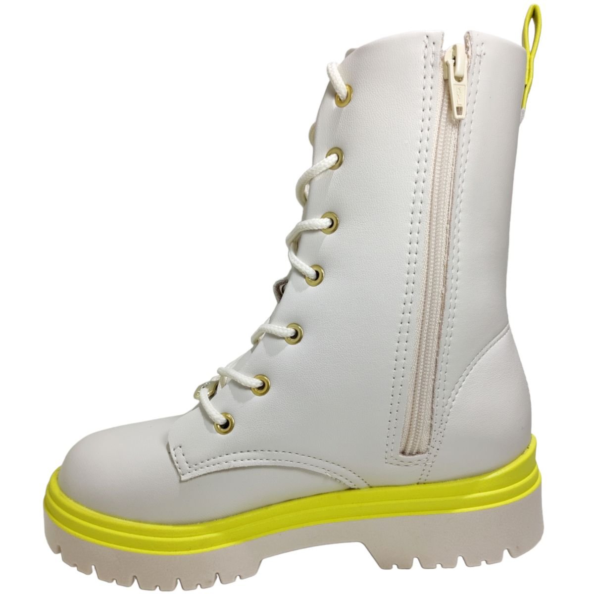 Bota Coturno Infantil Menina Casual Cano Médio Molekinha 2179.103 Branco 2