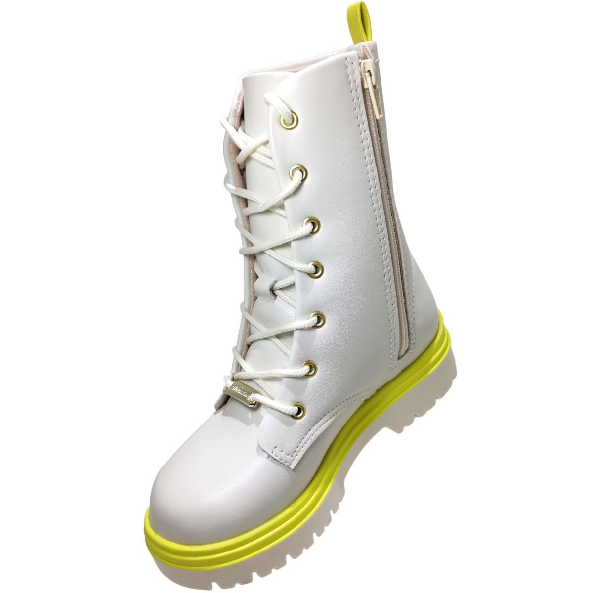 Bota Coturno Infantil Menina Casual Cano Médio Molekinha 2179.103 Branco 4