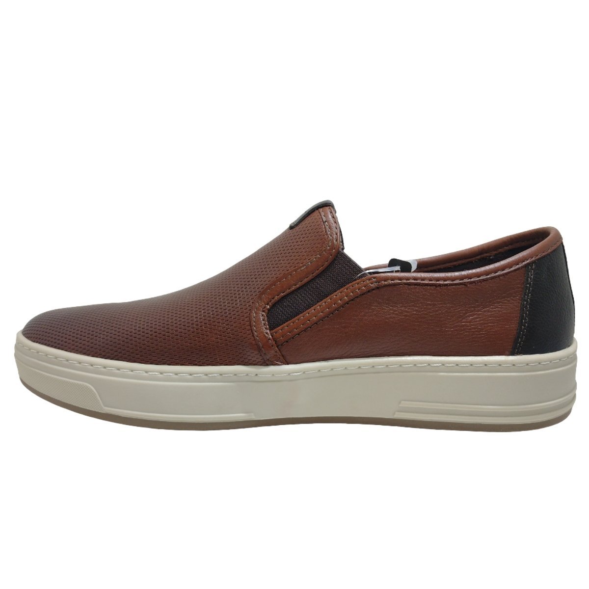 Sapato Iate Casual Masculino em Couro Ferricelli Rvr58405 Marrom 2