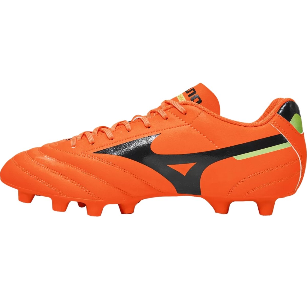 Chuteira Adulto Futebol Campo Costurada Jogo Treino Mizuno Morelia Club Md Laranja 2