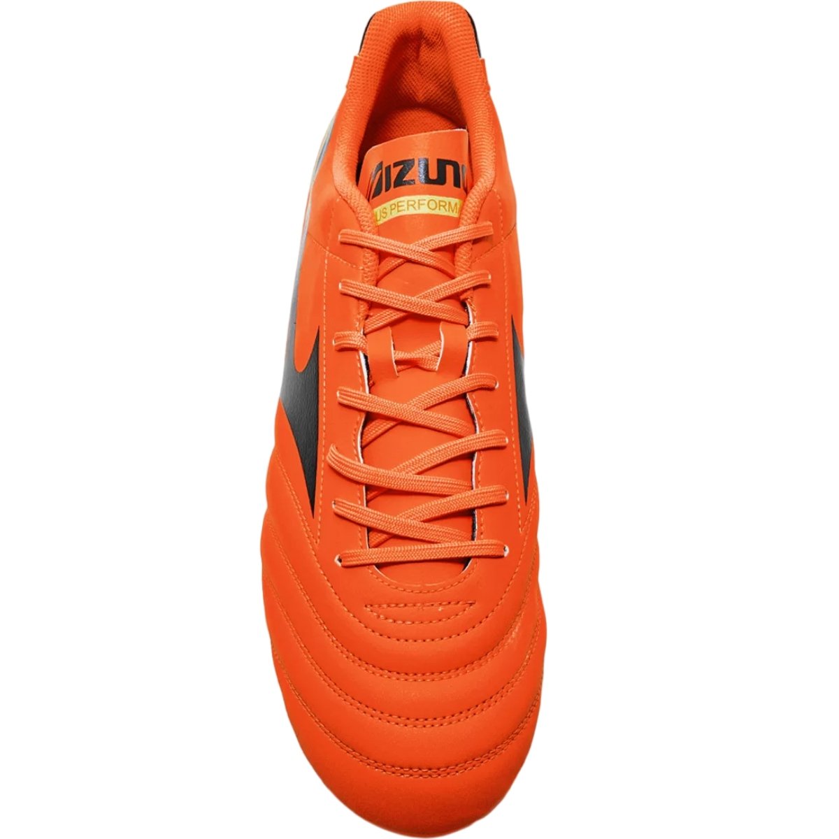 Chuteira Adulto Futebol Campo Costurada Jogo Treino Mizuno Morelia Club Md Laranja 3