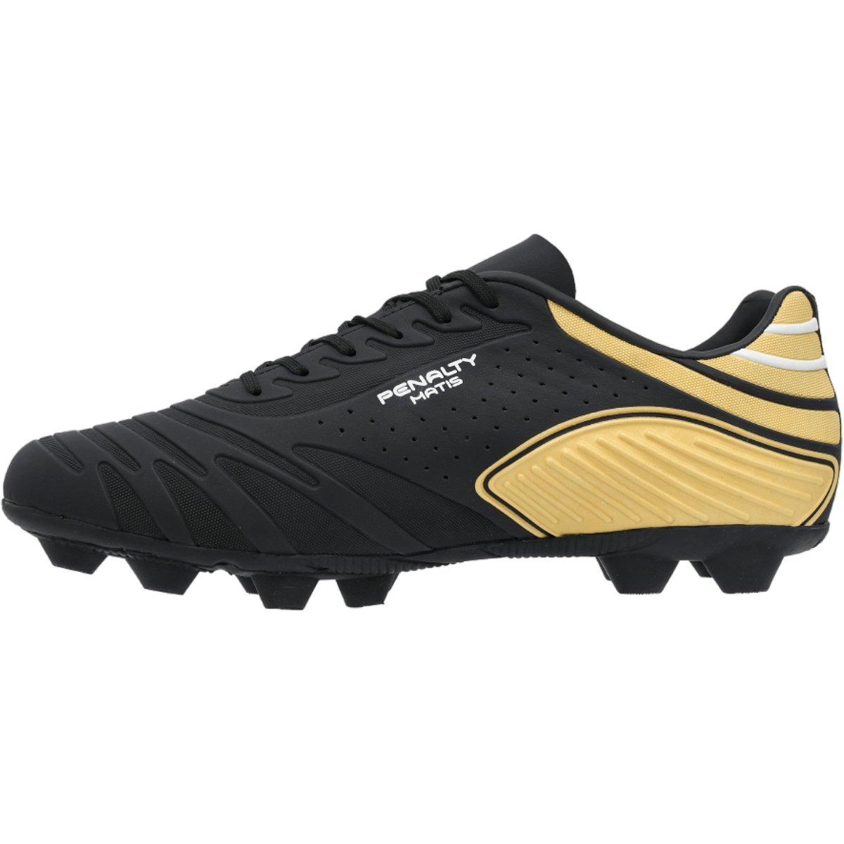 Chuteira Futebol Masculina Campo Jogo Treino Penalty Matis Preto 2