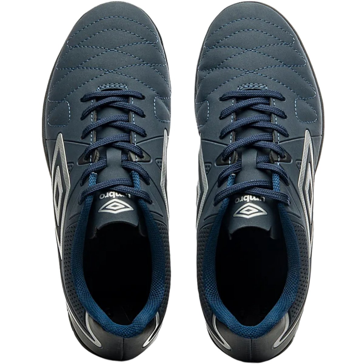 Chuteira Esportiva Masculina Futebol Society Jogo Treino Costurada Umbro Attak Eternal Azul 4