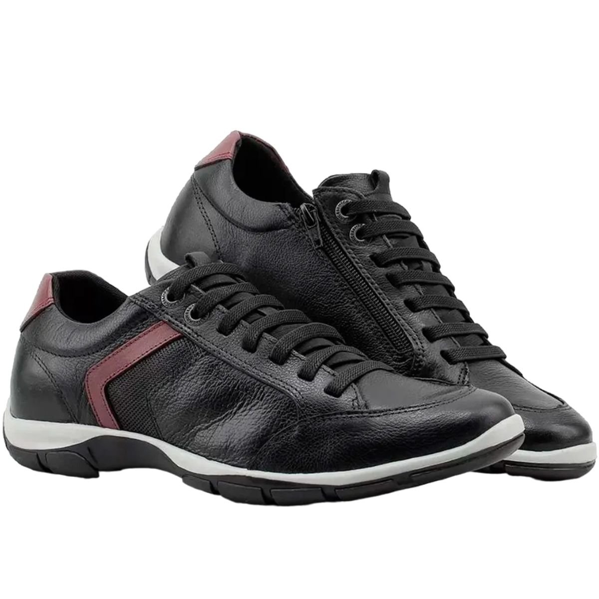 Sapatênis Masculino Casual Calce Fácil Azera Ferricelli Zr42560 Preto 3