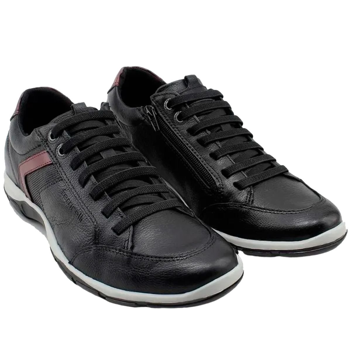 Sapatênis Masculino Casual Calce Fácil Azera Ferricelli Zr42560 Preto 4