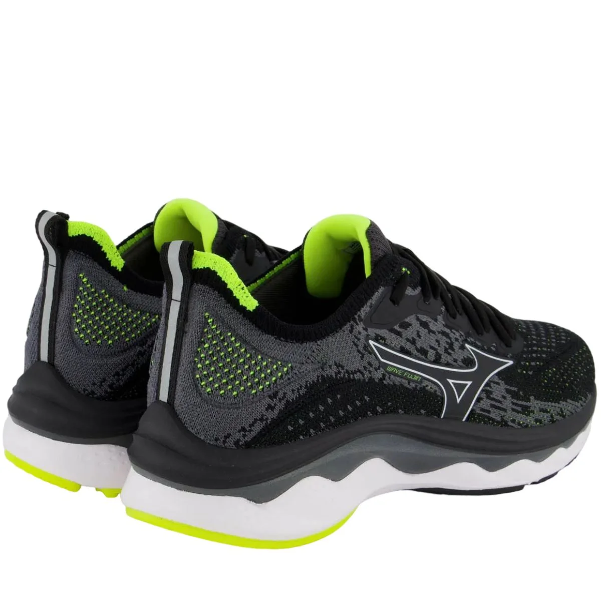 Tênis Esportivo Masculino Corrida Caminhada Running Mizuno Fujin Preto 2