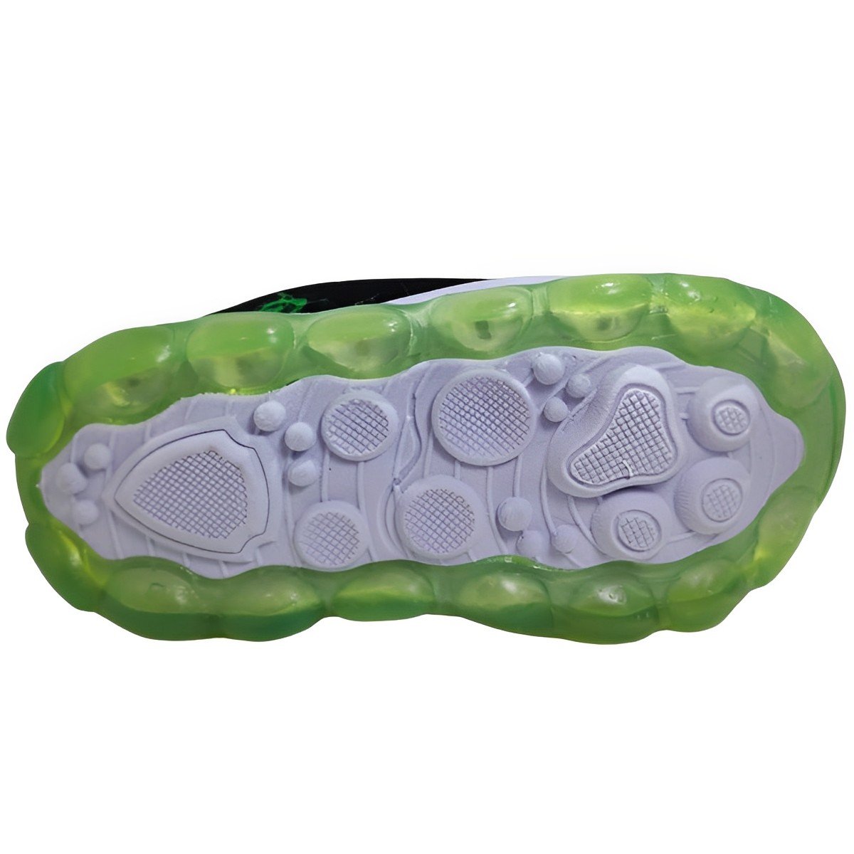 Tênis Luz Led Infantil Menino Casual Calce Fácil Mini Pé Mp-2202 Preto 6