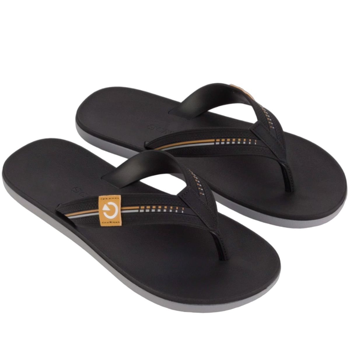 Chinelo Dedo Masculino Casual Urbano Dia a Dia Passeio Ultra Conforto Cartago 12268 Preto 4