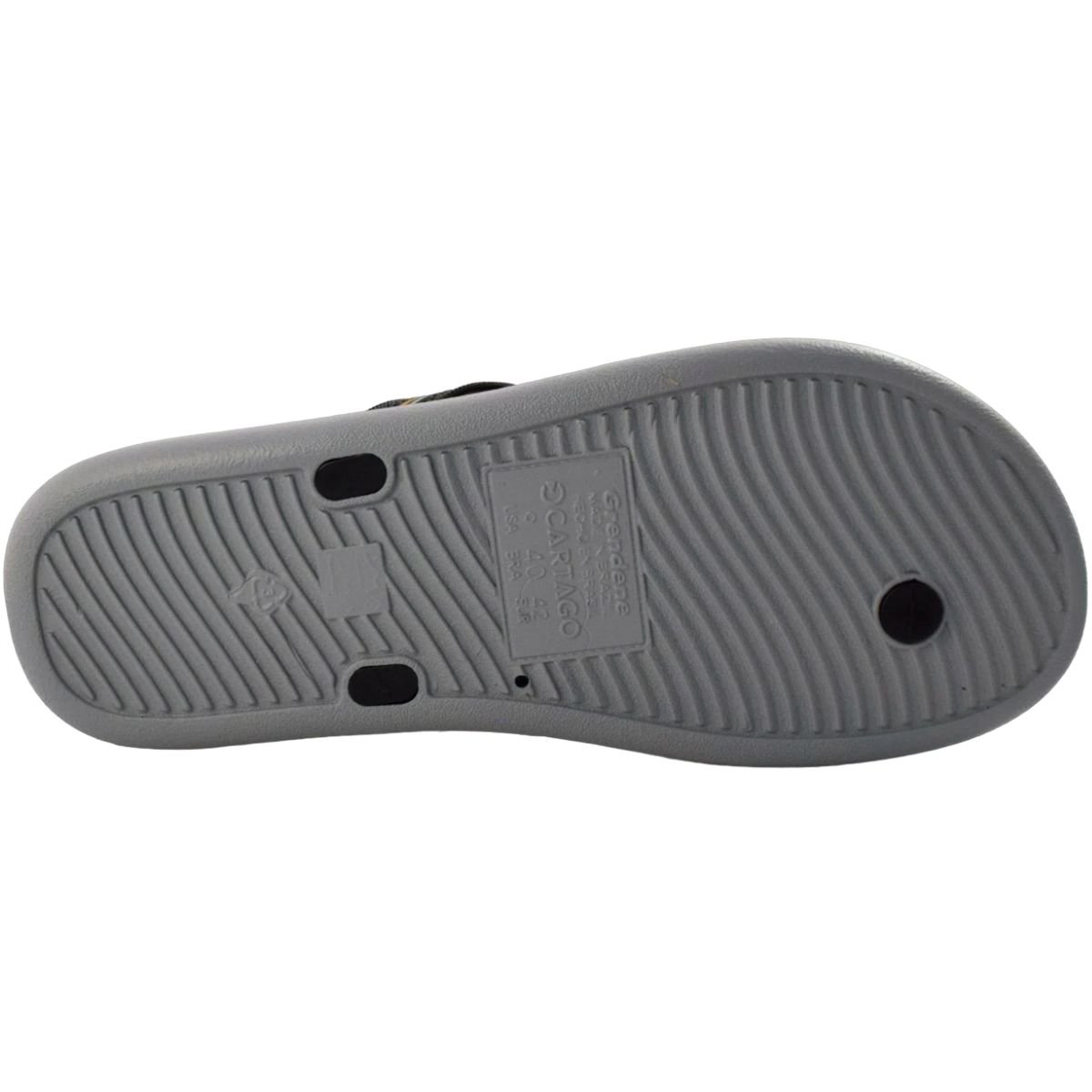 Chinelo Dedo Masculino Casual Urbano Dia a Dia Passeio Ultra Conforto Cartago 12268 Preto 6