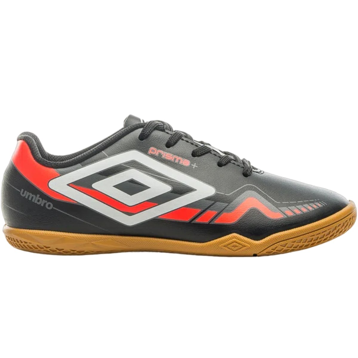 Chuteira Futebol de Salão Futsal Infantil Treino Jogo Umbro Prisma Jr Preto 1